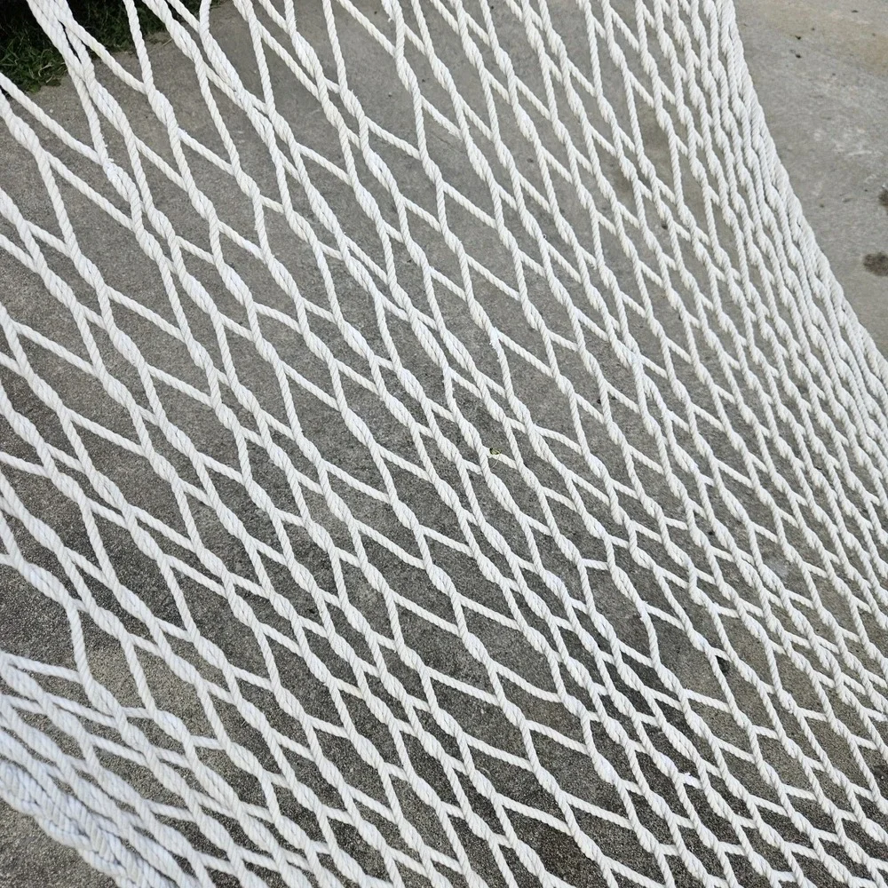 Genuine‎ Hatteras Large 6 Ft Dura Cord Rope Hammock Beige